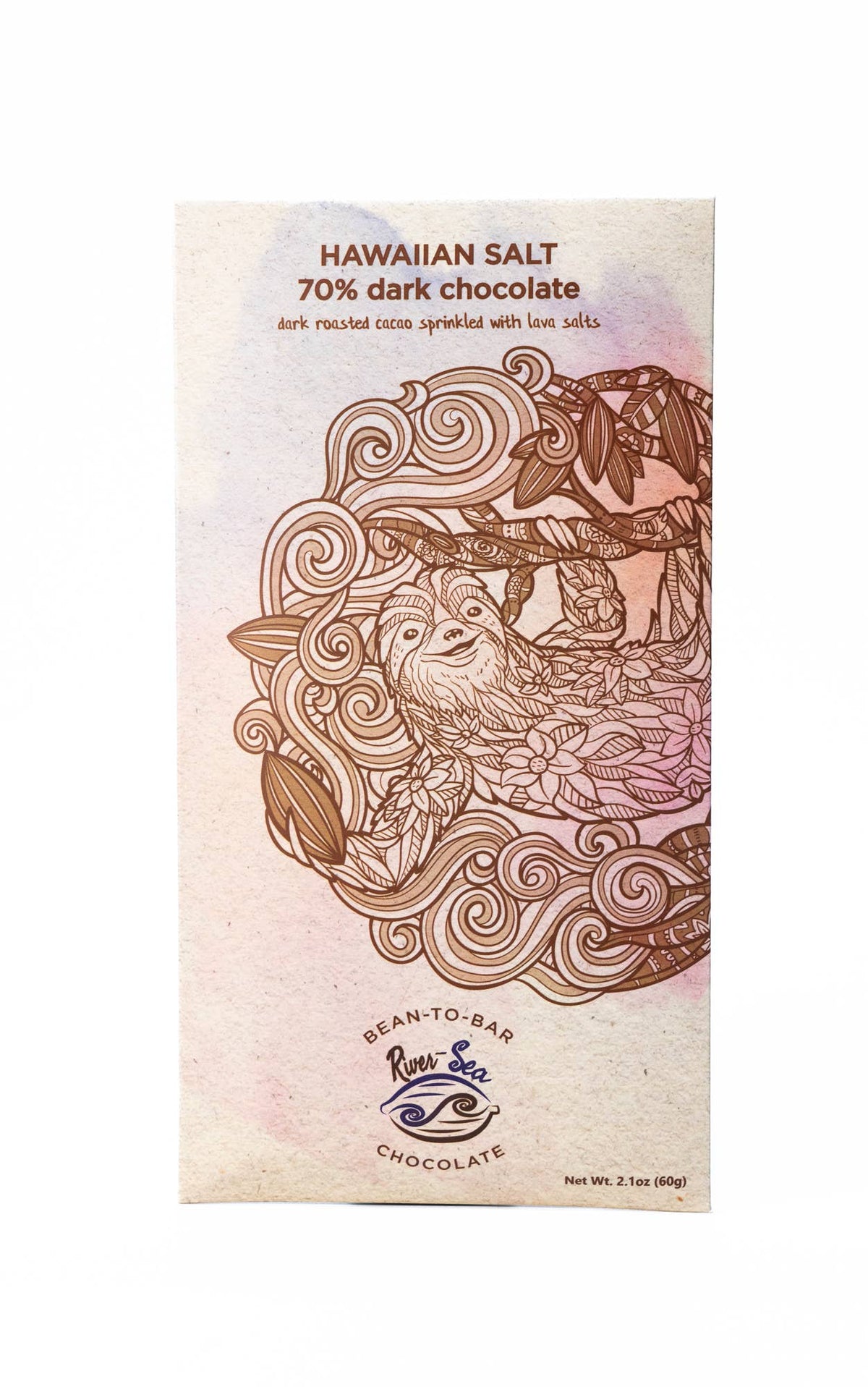 River-Sea Chocolates - Hawaiian Salt 70% Dark Chocolate