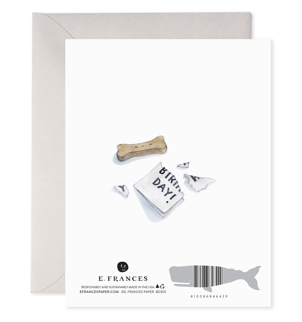 E. Frances Paper - Sheepdog Belated | Belated Birthday Card