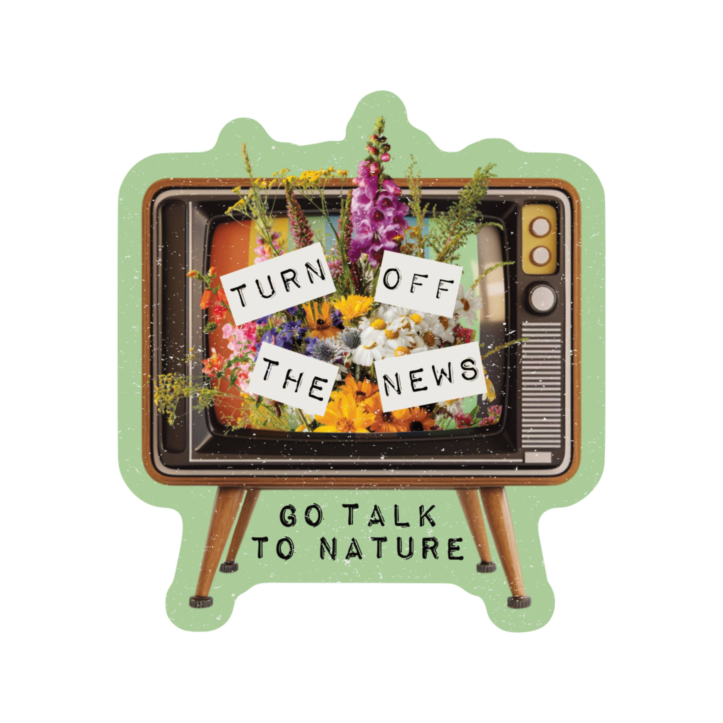 Juju and Moxie - Go Talk to Nature Media High Quality Vinyl Sticker