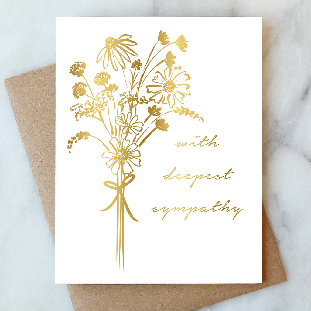 Abigail Jayne Design - Bouquet Sympathy Greeting Card