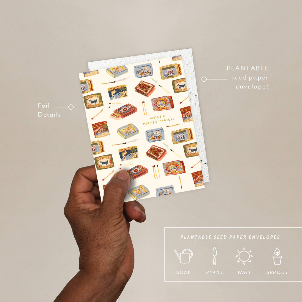 Seedlings - Matchbooks - Anniversary Card