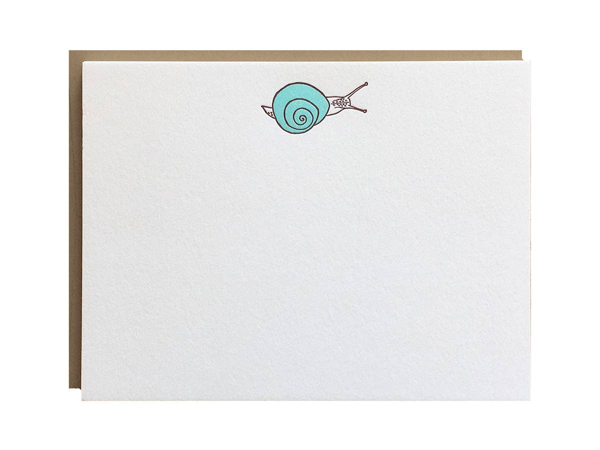Noteworthy Paper & Press - Snail Mail Flat Notes (Boxed Set of 8)