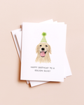 Amy Zhang - Golden Retriever Golden Oldie — Dog Lovers Birthday Card