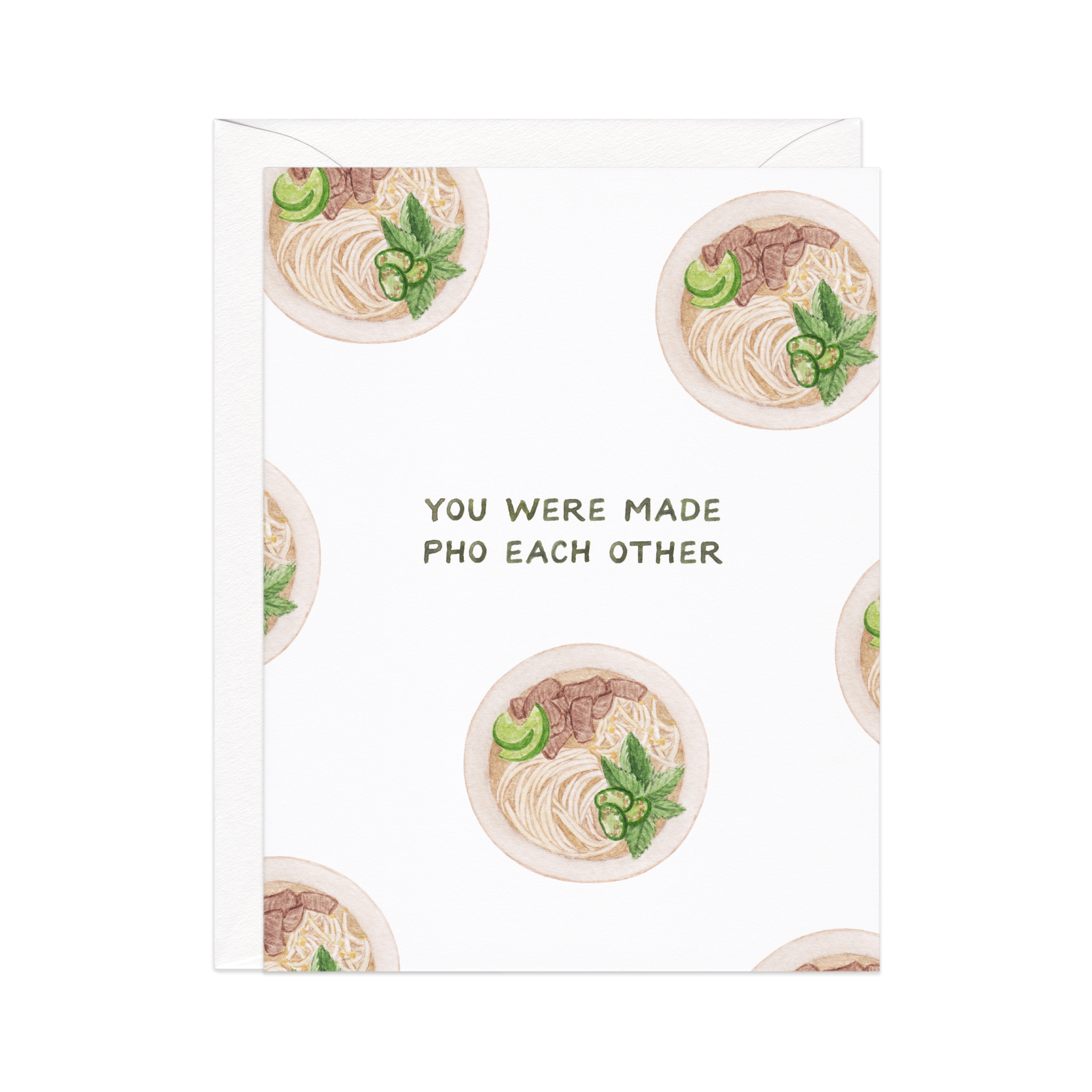 Amy Zhang - Made Pho Each Other — Asian Food Pun Wedding Card