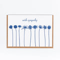 Lady Pilot Letterpress - With Sympathy Greeting Card