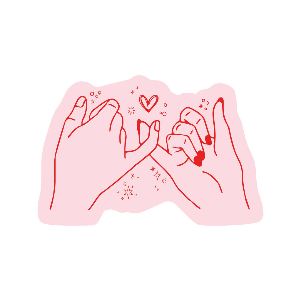 Juju and Moxie - Pinky Promise Friendship Cute Vinyl Sticker