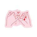 Juju and Moxie - Pinky Promise Friendship Cute Vinyl Sticker