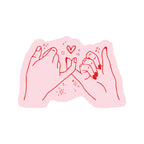 Juju and Moxie - Pinky Promise Friendship Cute Vinyl Sticker