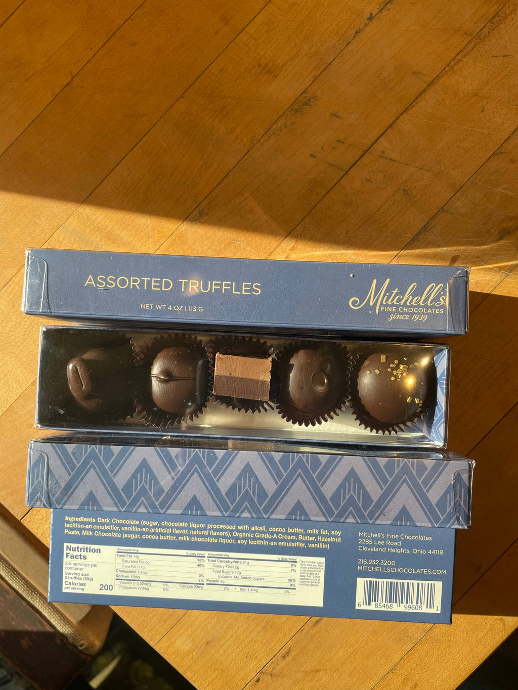 Mitchell's Fine Chocolates - Dark Chocolate Assorted Truffles: 5 Piece Assortment