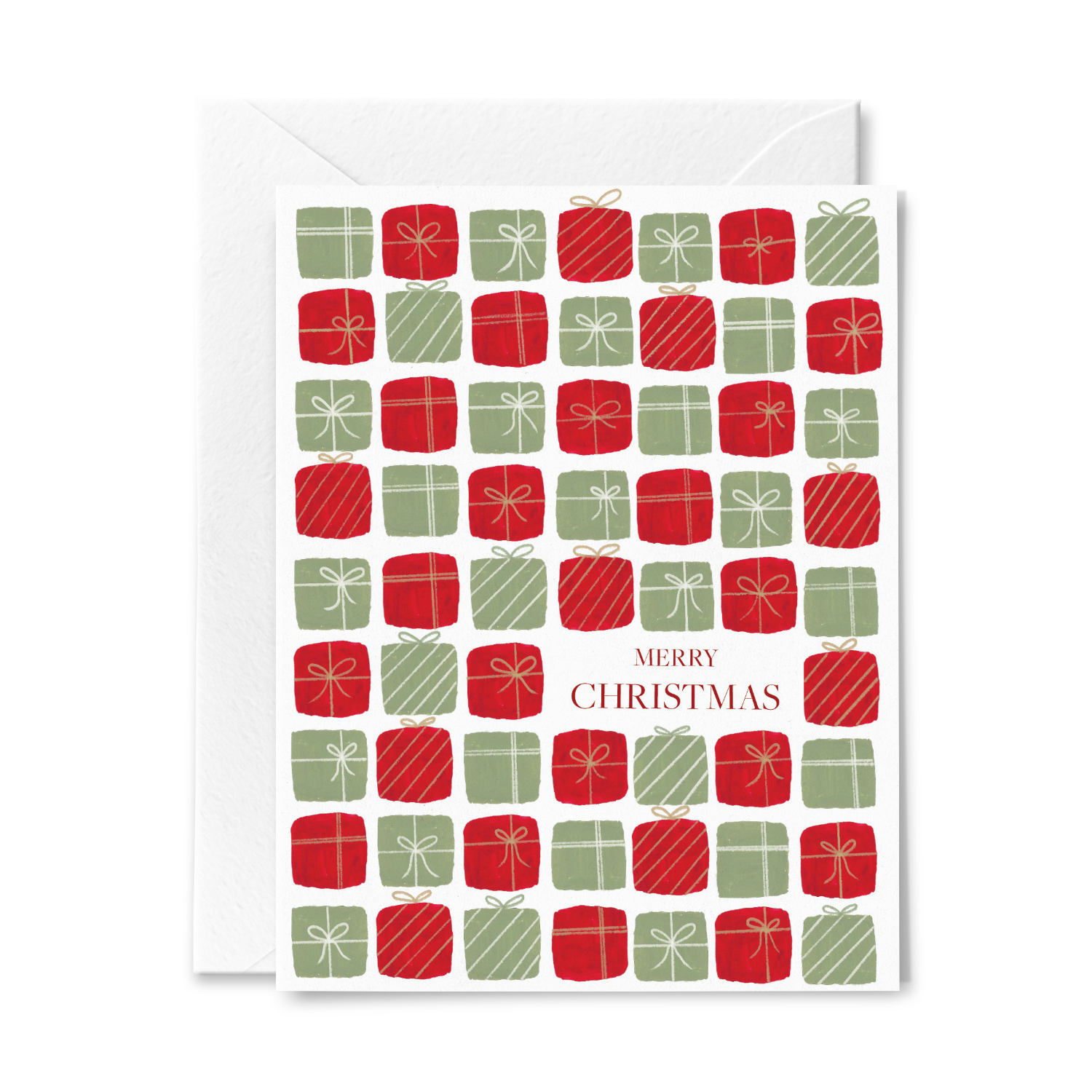 June Paper Market - Merry Christmas Greeting Card