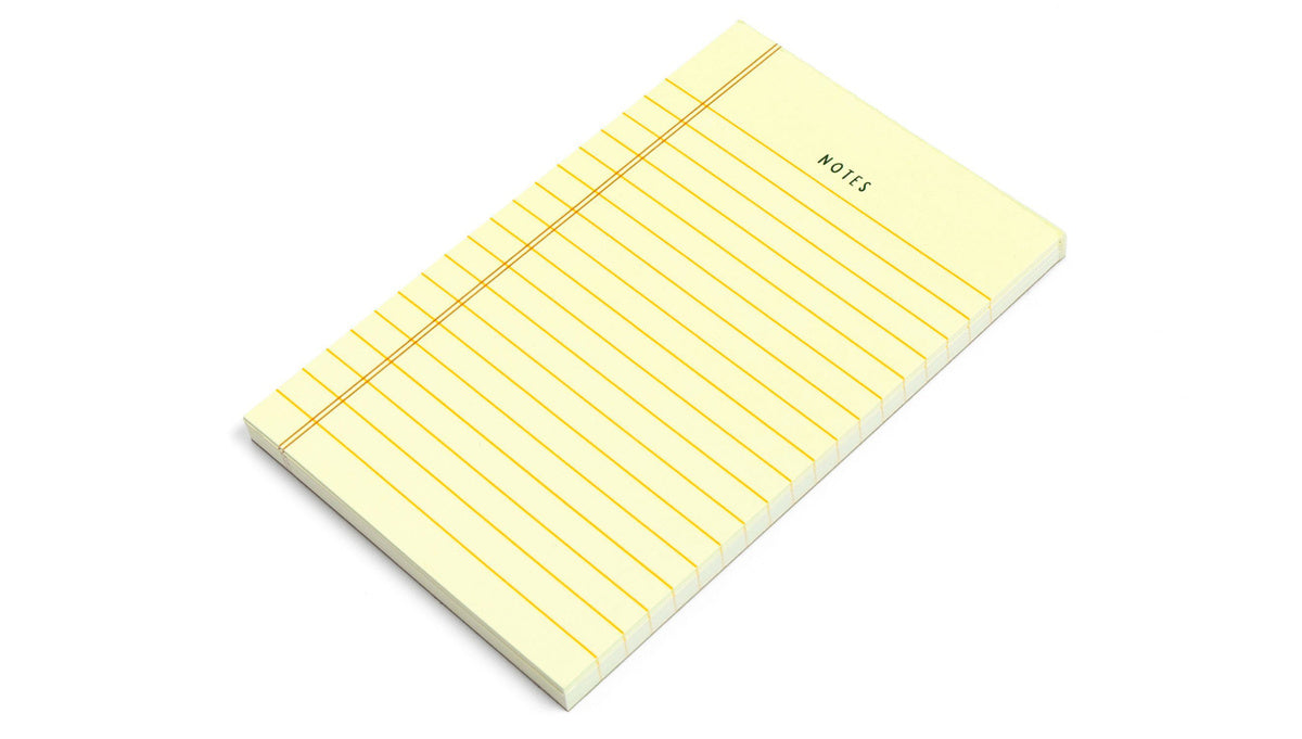 Pippi Post, Yellow Notes 4x6 Notepad