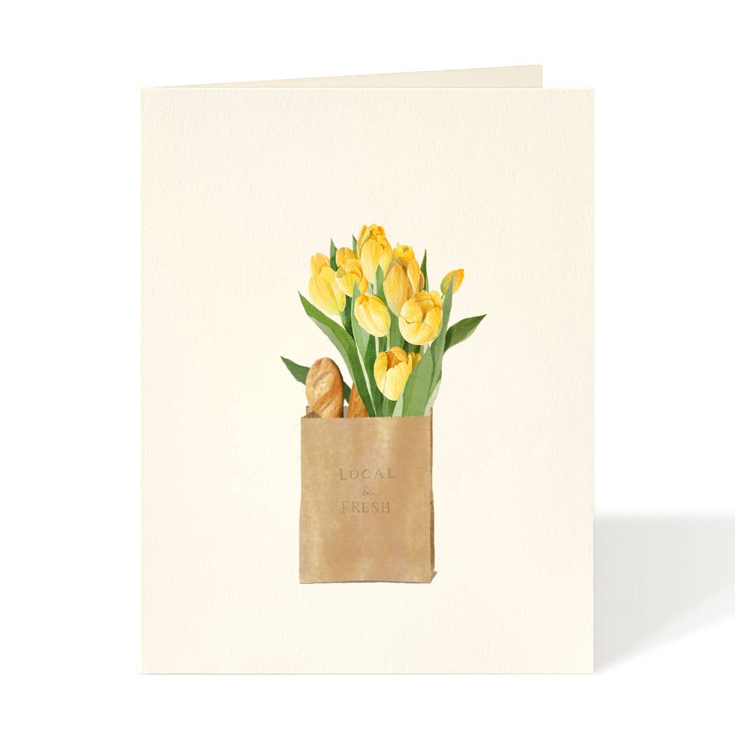 Felix Doolittle - Body and Soul - Flower Garden Greeting Card