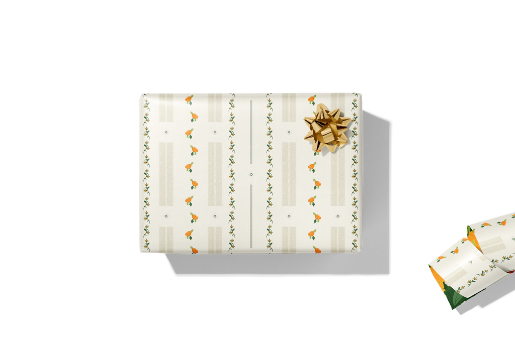 re:mused studio - Autumn Blooms Gift Wrap Sheet – Double Sided: Single Sheets