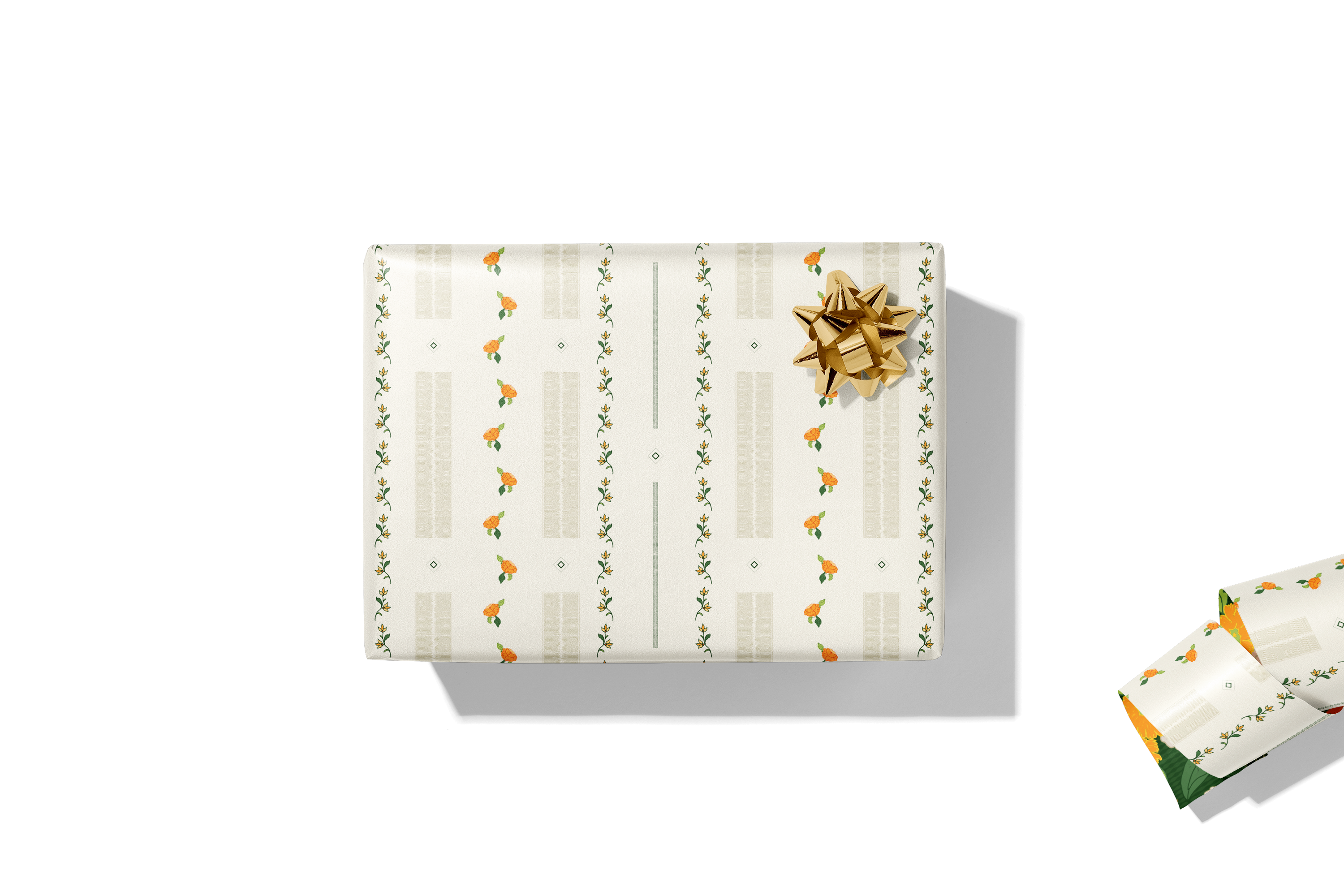 re:mused studio - Autumn Blooms Gift Wrap Sheet – Double Sided: Single Sheets