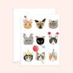 Almeida Illustrations - Birthday Cats Greeting Card