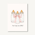 Beyoutifully Made™ - Pink Pop Some Bottles Greeting Card