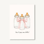 Beyoutifully Made™ - Pink Pop Some Bottles Greeting Card