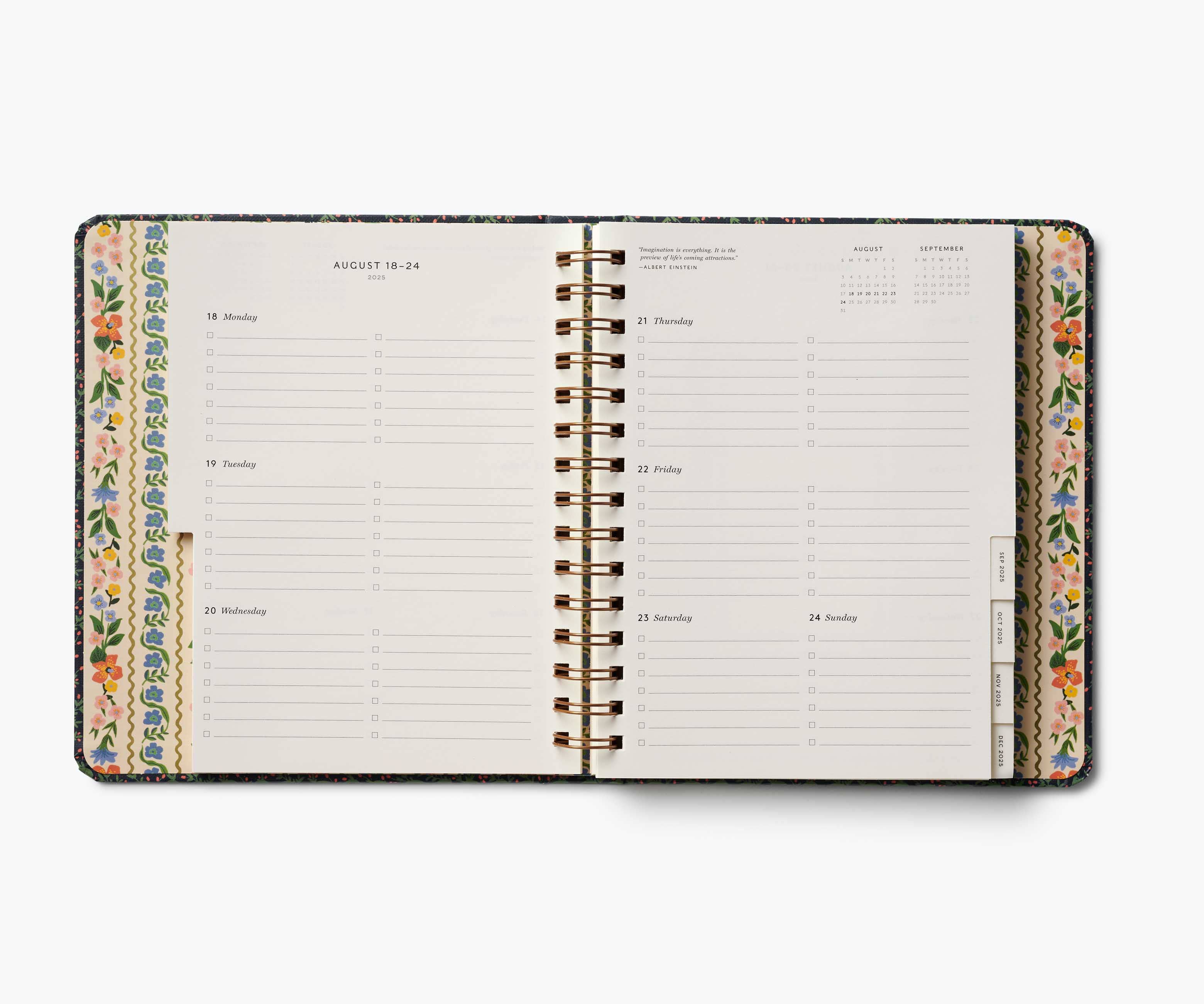 Rifle Paper Co. - 2026 Wildwood 17-Month Academic Covered Spiral Planner
