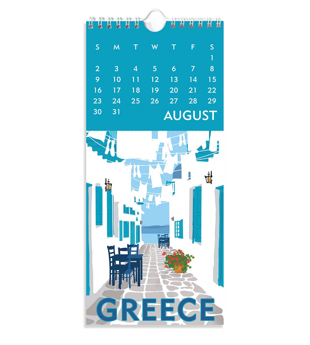 Linnea Design - 2026 Travel Postcard Calendar