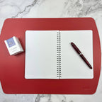 Writing Mat- Italian Repurposed Leather: Congac