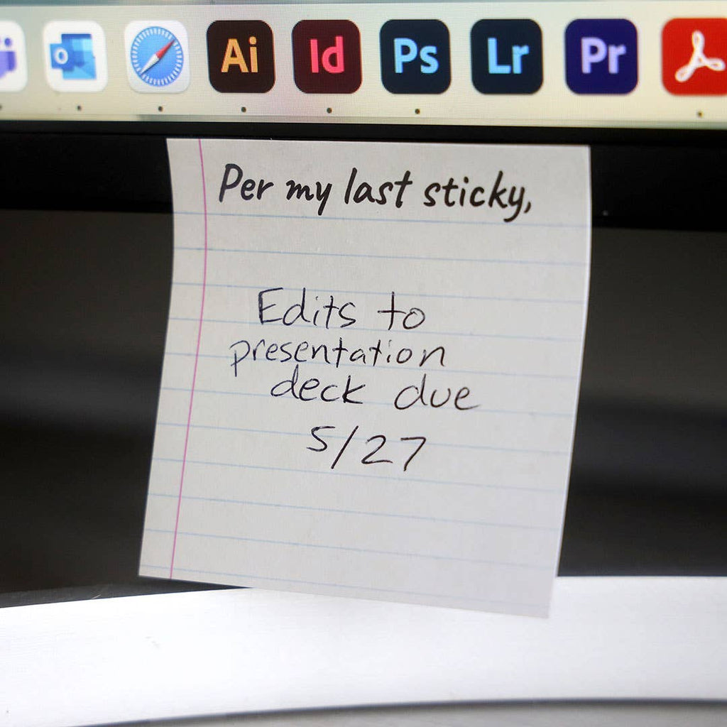 Bad Betty Greeting Co. - Per My Last Sticky - Funny Sarcastic Sticky Note Pad
