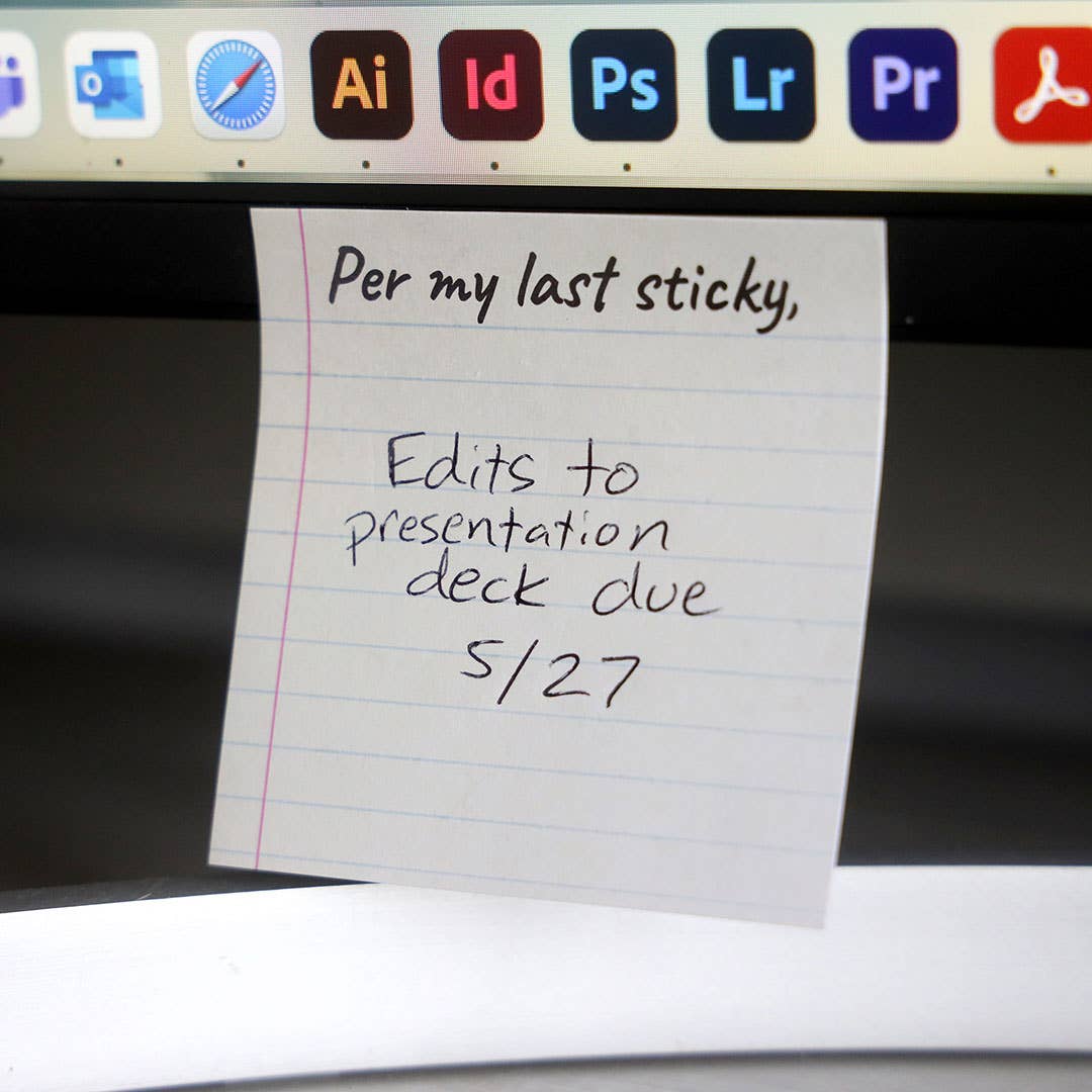 Bad Betty Greeting Co. - Per My Last Sticky - Funny Sarcastic Sticky Note Pad