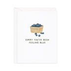 Amy Zhang - Feeling Blue — Food Pun Mental Health Support Card