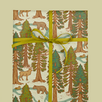 Mustard Beetle - Recyclable Gift Wrap / Wrapping Paper: Redwoods: Flat/Not Rolled