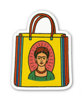 inviting affairs paperie - Frida Kahlo Tote Bag Sticker – Colorful Mexican Folk Art