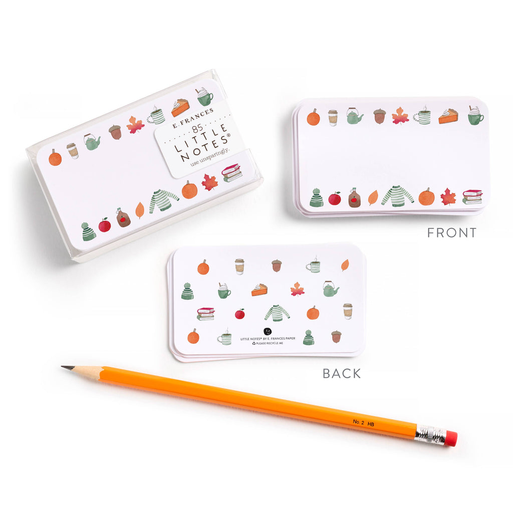 E. Frances Paper - Crisp & Cozy Little Notes® | Fall & Autumn Mini Notecards