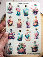 Sakura Design Gallery - Love Potion Sticker Sheet – Planner & Scrapbook Stickers