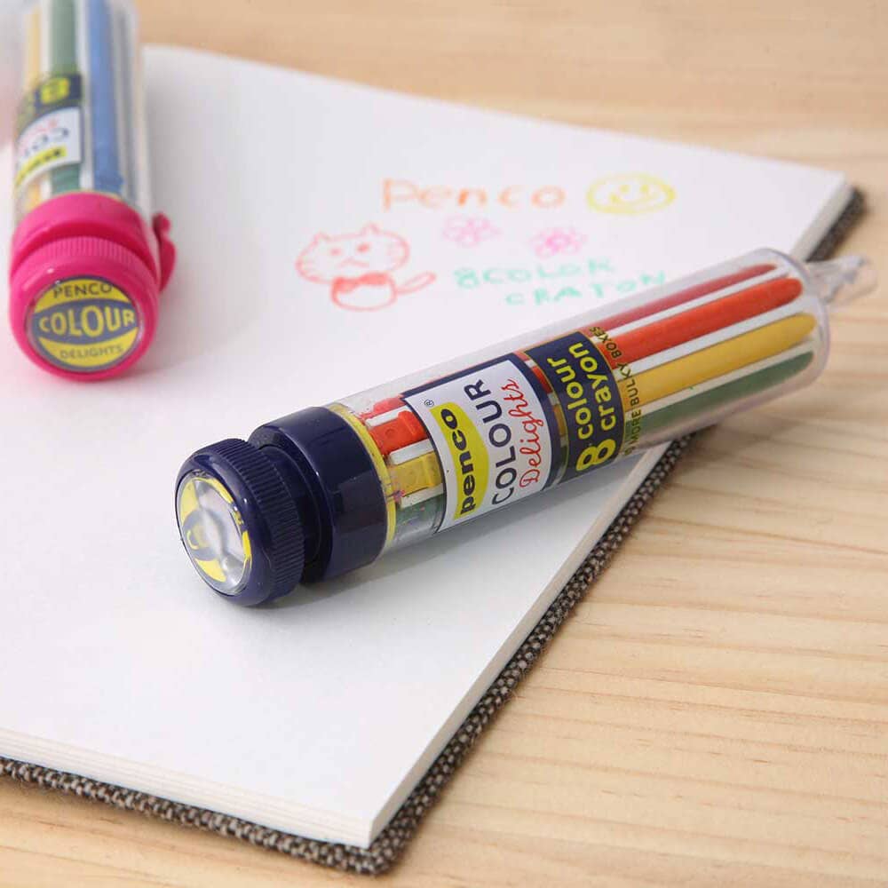 Hightide USA - 8 Color Crayon: Pink