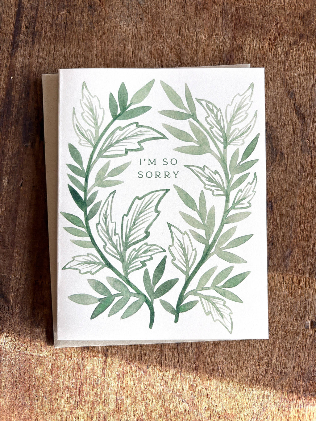 Katharine Watson - "I'm So Sorry," Greeting Card