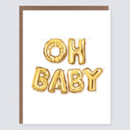 Morgan Swank Studio - Oh Baby Balloon Card