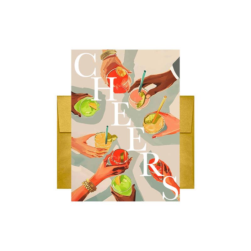 Beyoutifully Brown® - Cheers Toast Greeting Card