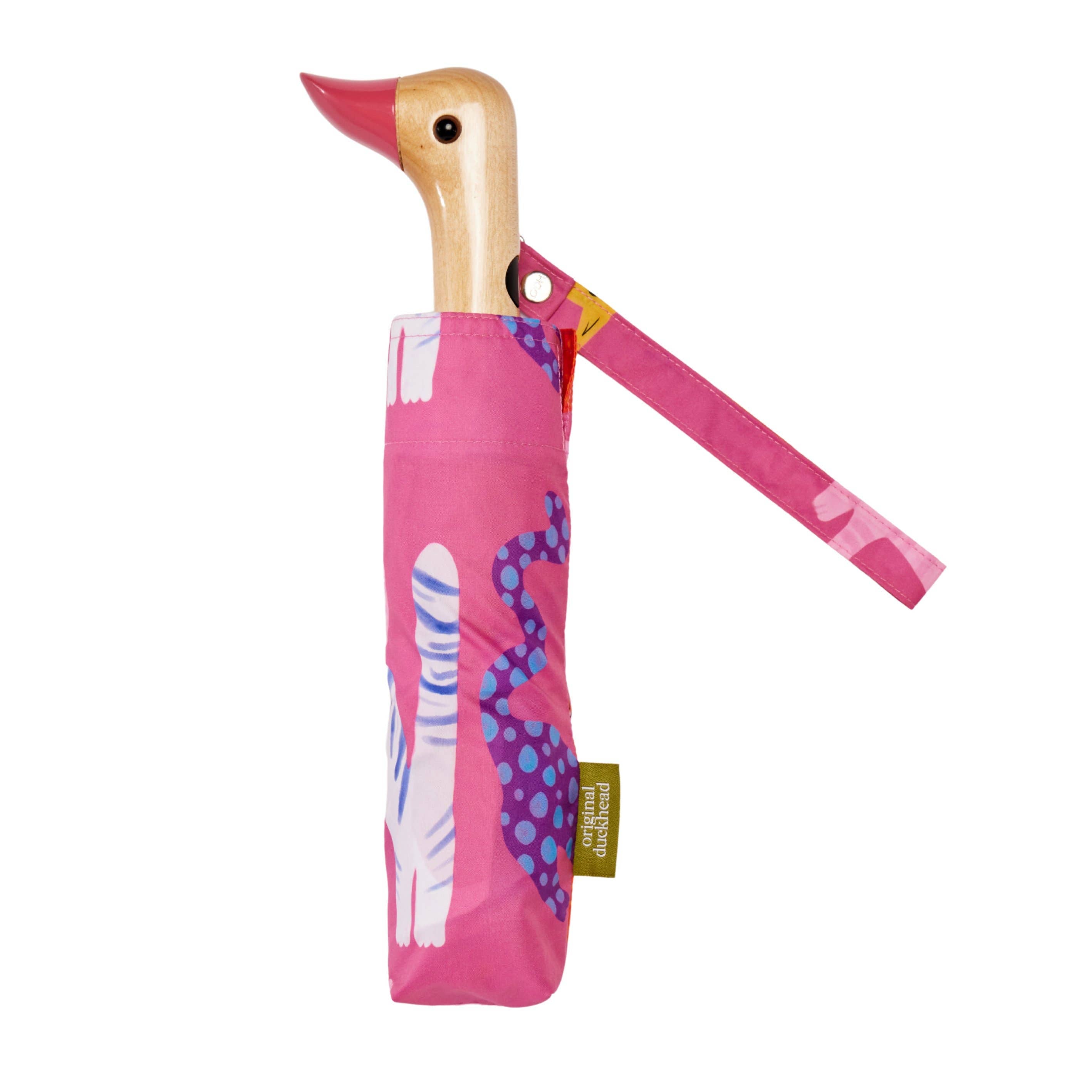 Original Duckhead - Fuchsia Arty Cats Eco-Friendly Duck Umbrella