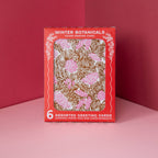 Heartell Press - Pines and Boughs (Pink) Letterpress Card-Boxed Set of Six