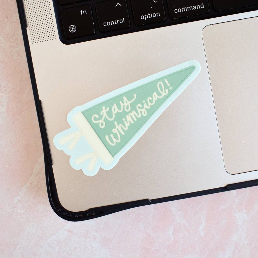 Kyn You Believe It - Stay Whimsical Pennant Vinyl Sticker