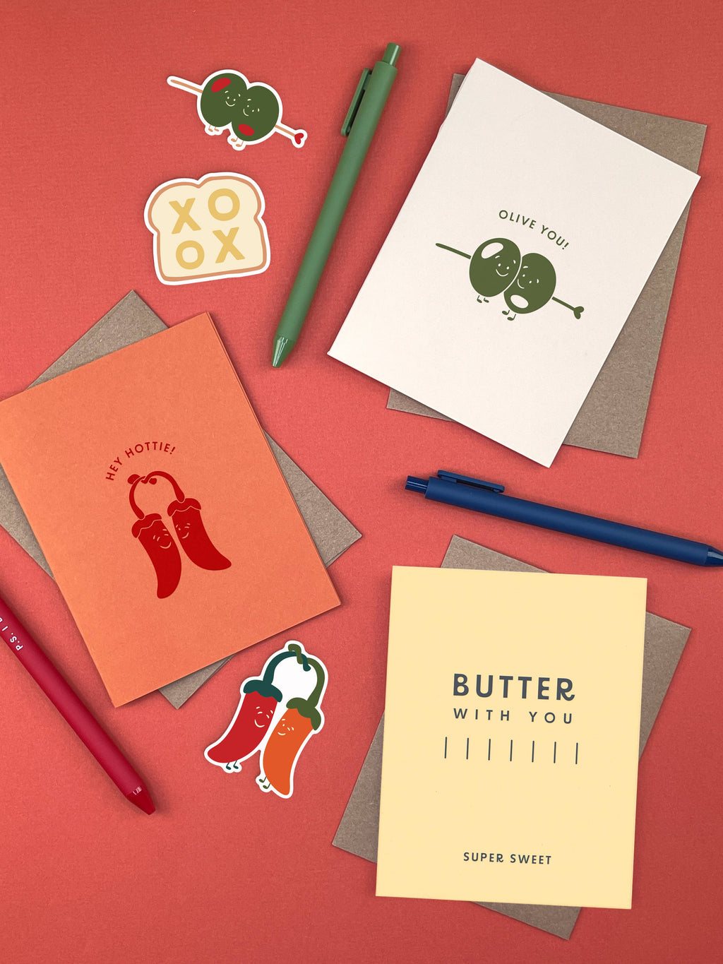 Ruff House Print Shop - Hey Hottie Pepper Love Greeting Card
