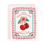 Antiquaria - Cherries Valentine A2 Greeting Card