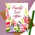 Morgan Swank Studio - Happily Ever After | Floral Wedding Card