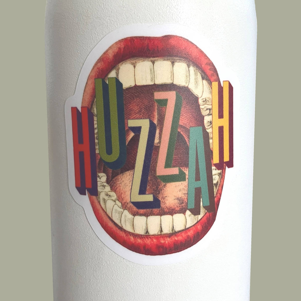 Pictrix Design - "HUZZAH" die-cut vinyl sticker