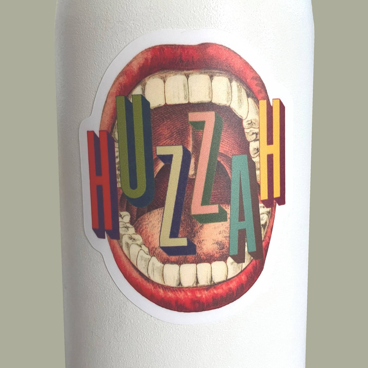 Pictrix Design - "HUZZAH" die-cut vinyl sticker