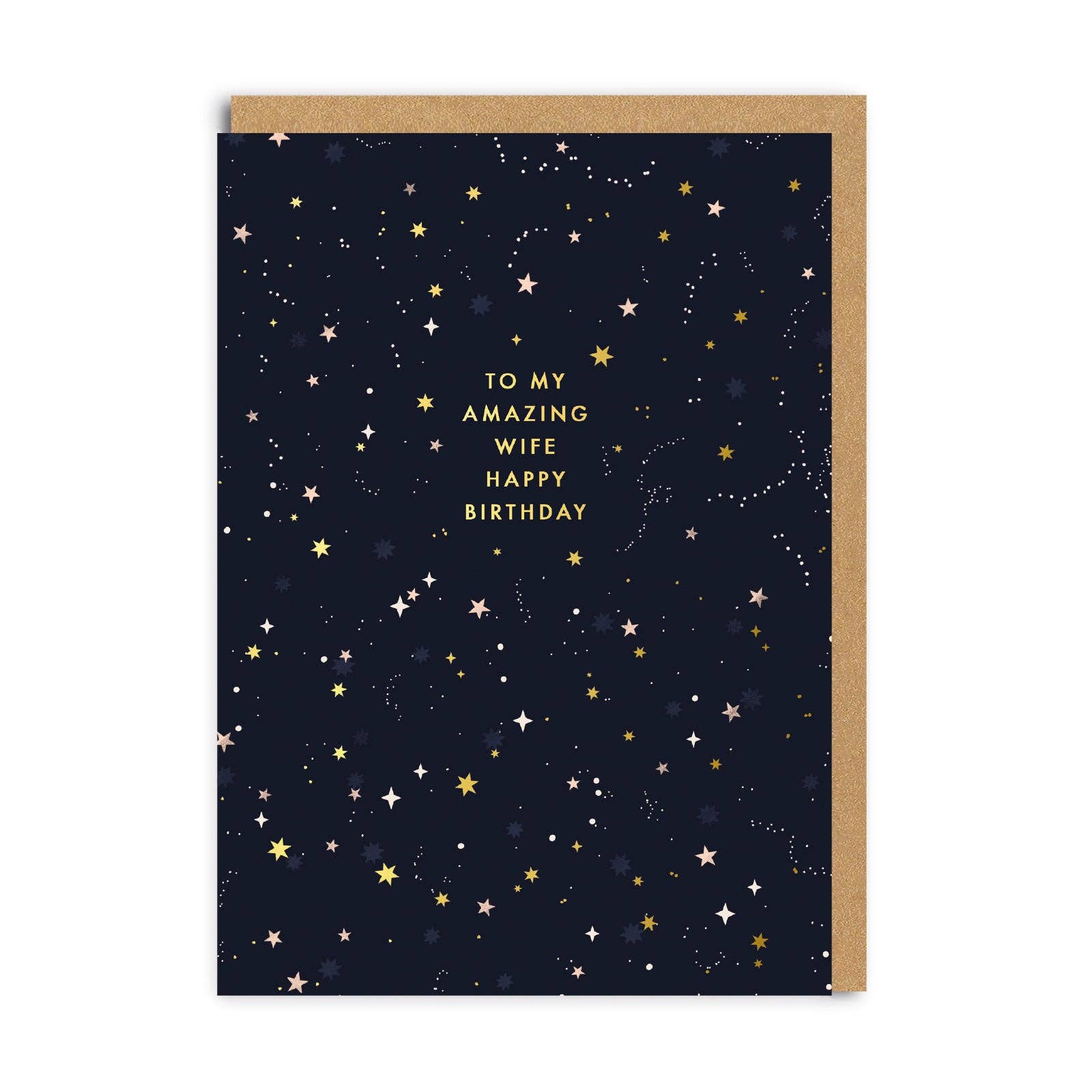 Ohh Deer - To My Amazing Wife Stars Birthday Greeting Card