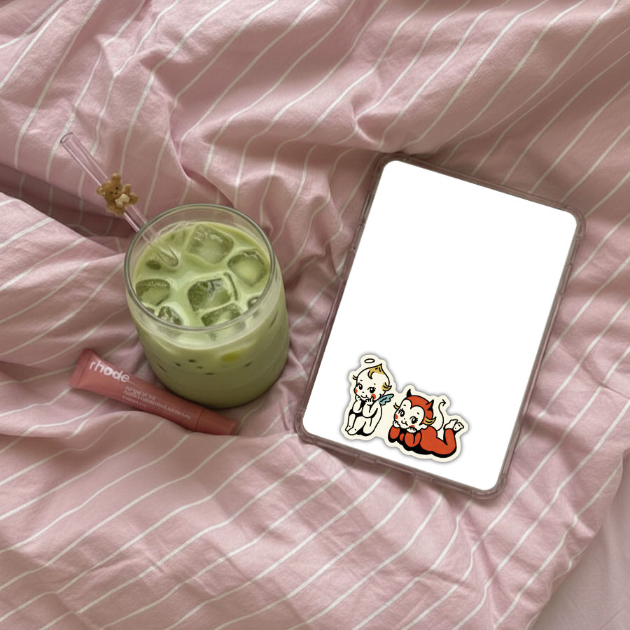 inviting affairs paperie - Angel and Devil Besties Sticker