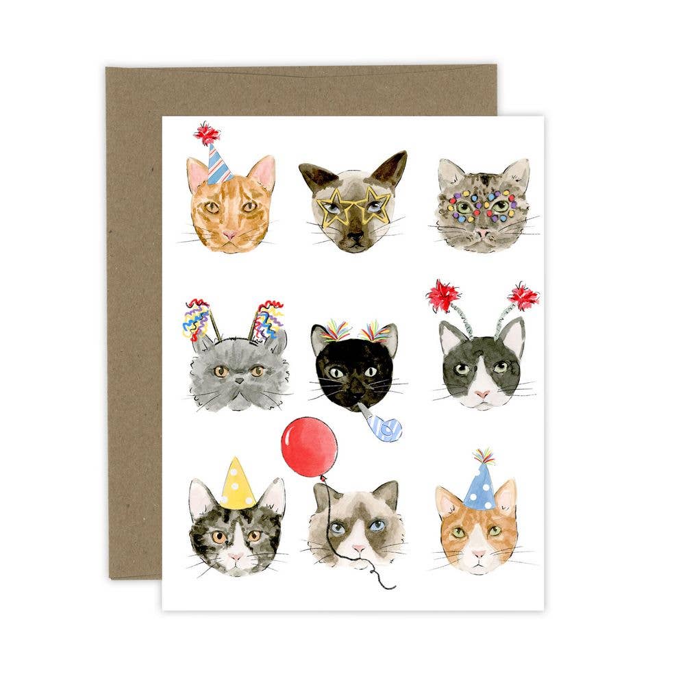 Almeida Illustrations - Birthday Cats Greeting Card