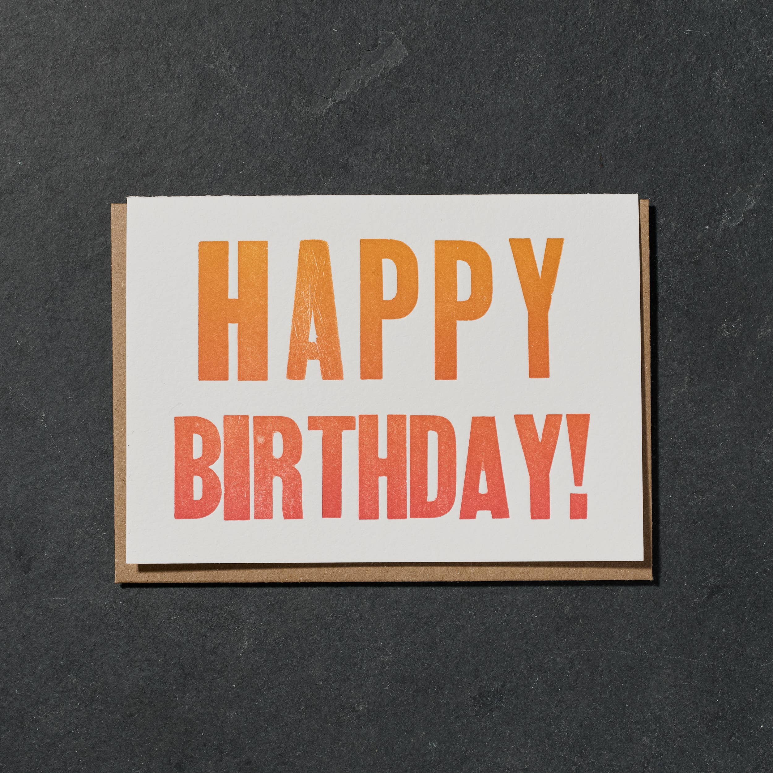 Etc. Letterpress - Happy Birthday Card