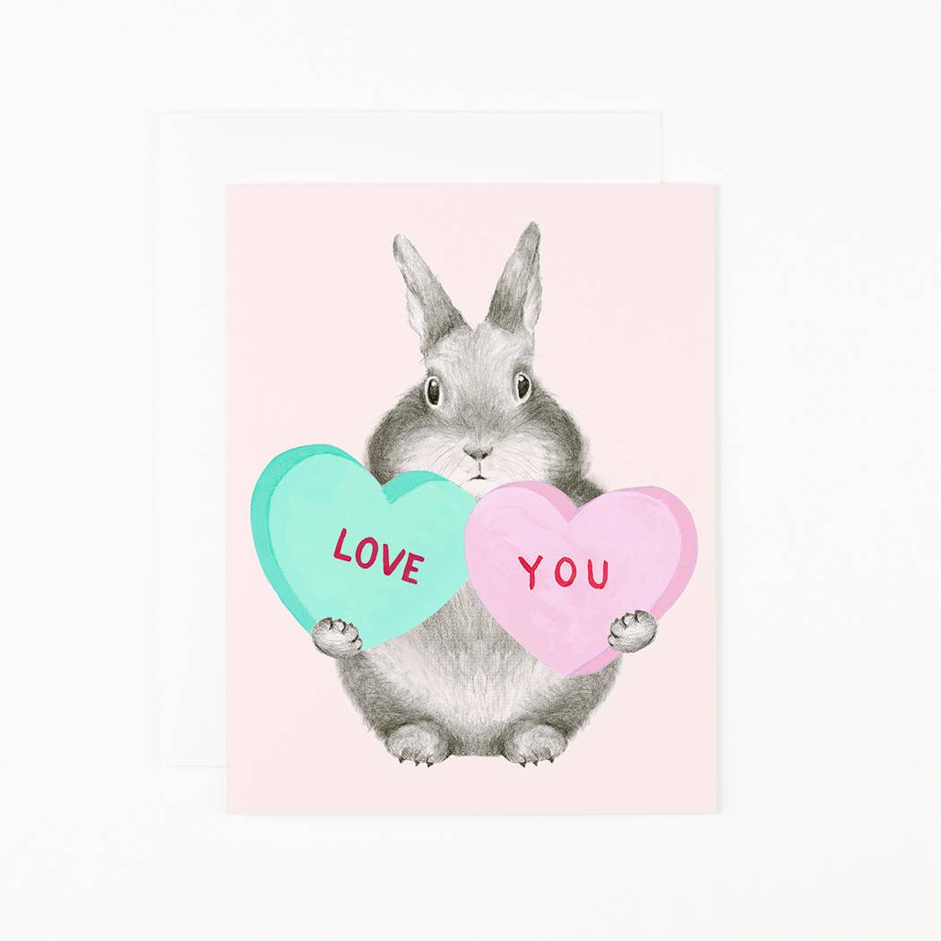 Dear Hancock - Bunny with Sweethearts