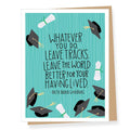 Apartment 2 Cards - Ruth Bader Ginsburg Leave Tracks Quote Graduation Card