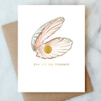 Abigail Jayne Design - Pearl Oyster Love Card | Valentine Love Friendship